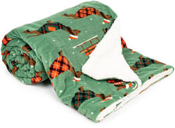 4Home Woof karácsonyi gyapjú hatású pléd, 150 x 200 cm