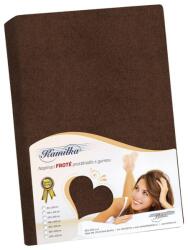 Bellatex Kamilla frottír lepedő, sötétbarna, 100 x 200 cm, sötétbarna, 100 x 200 cm