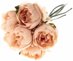 4-Home Bazsarózsa műcsokor narancssárga, 16 x 27 cm