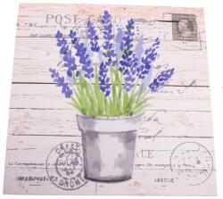 4-Home Post Card vászonkép levendulával, 40 x 40 cm