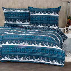 4home Winter village pamut ágyneműhuzat, 140 x 200 cm, 70 x 90 cm