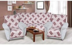 Bellatex Karmela plus Burgundi hullám 3+1+1 szett, 1 db 150 x 200 cm, 2 db 65 x 150 cm