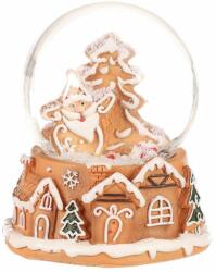 Autronic Karácsonyi hóes Perníkový Santa Claus, polirezín, 9 cm