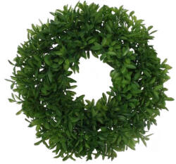 4-Home Levelek műkoszorú, zöld, átmérő: 27 cm
