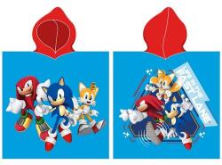 4-Home Sonic the Hedgehog and Friends gyerek poncsó, 55 x 110 cm