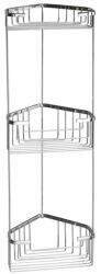 Gedy 2484 Smart háromszintes sarokpolc 20 x 59 x 15 cm, ezüst
