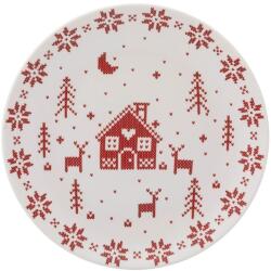 Altom Design Grenlandia porcelán desszert tányér 20 cm, piros, piros