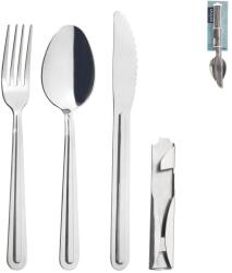 Orion Kemp rozsdamentes acél kemping evőeszköz + nyitó, 4 db