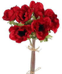 4-Home Mű pipacscsokor, piros, 28 cm-