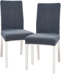 4Home elasztikus, székhuzat Magic clean sötétszürke, 45 - 50 cm, 2 db-os szett, sötétszürke