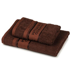 4home Bamboo Premium törölköző és fürdőlepedő szett, sötétbarna , 70 x 140 cm, 50 x 100 cm, sötétbarna