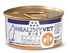 Healthy VET DIET CAT RENAL - vese támogatására, felnőtt macskáknak, 85 g konzerv szuper prémium