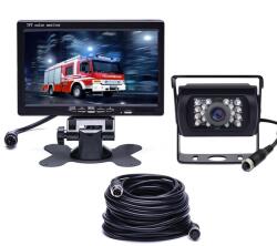 7″ Monitor + 12V/24V-os teherautó Tolatókamera szett