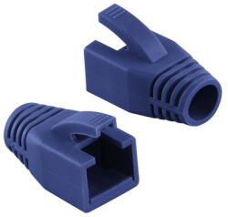 LogiLink RJ45 feszültségmentesítő védőburkolat, 8 mm, kék, 50 db - MP0035B (MP0035B)