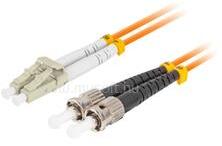 Lanberg Optikai patch MM ST/UPC-LC/UPC duplex LSZH OM2 50/125 3.0mm narancssárga 5m (FO-STLU-MD21-0050-OG) (FO-STLU-MD21-0050-OG)