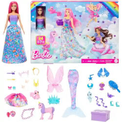 Mattel Barbie Dreamtopia adventi kalendárium, naptár, sellő, hercegnő, tündér (HRG90) - jatekbirodalom