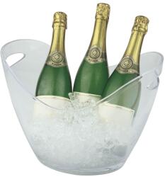 APS Bor-/Pezsgőkagyló, átlátszó, űrtartalom: 6, 00 liter, magasság: 255 mm, hossz: 350 mm