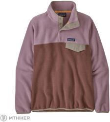 Patagonia Lightweight Synchilla® Snap-T női pulóver, dulse mauve (M)