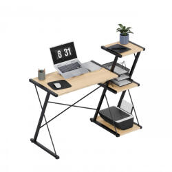 Mark Adler Összecsukható íróasztal, bal és jobb oldalú kivitel, három polccal, 116x50x93cm, Fa (MA-LEADER-35)
