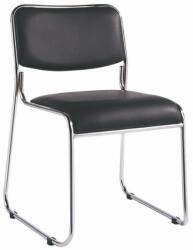 RFG Посетителски стол RFG Axo M, до 120кг. макс тегло, еко кожа, черен (C-114/BLACK/1PC)