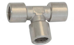 Aer comprimat Racord din alama tip T - FI 1/4" [372.49. 07] (372.49.07) - constructii-mag