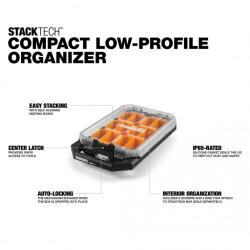 TOUGHBUILT StackTech TB-B1-O-10C kompakt rendszerező féldoboz (TB-B1-O-10C)