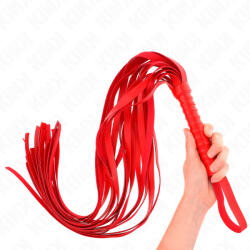 Kink Short Handle Long Tail Whip 70cm Red