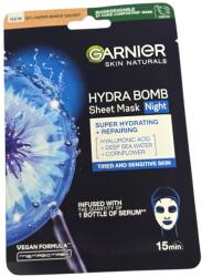 Garnier памучна маска за лице, Супер хидратираща, Нощна