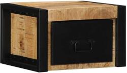 vidaXL Éjjeli szekrények 2 db tömör nyersfa mangó 40x35x25 cm (4015947)