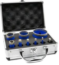 GEKO gyémánt koronafúró dobozfúró készlet 6-68mm M14 9db G65102 (G65102)