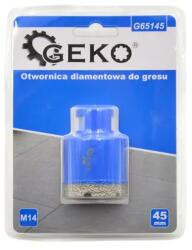 GEKO gyémánt koronafúró gres/kerámia/csempe 45mm M14 G65145 (G65145)