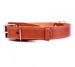 COLLAR bőr nyakörv kutyák számára, barna 32 - 40 cm, 20 mm