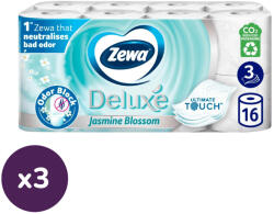 Zewa INGYENES SZÁLLÍTÁS - Zewa Deluxe Jasmine Blossom toalettpapír 3 rétegű (3x16 tekercs)