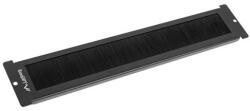 Lanberg 19" fésűs kábel átvezető FFO1 sorozatú, LCD paneles szabadon álló szekrényekhez, fekete (AK-1106-B)
