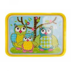  Banquet Tálca 30 x 21, 5 cm műanyag bagoly mintával 12KMK1885OWL Kifutó termék! (12KMK1885OWL)