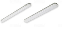 Simotrade LED Por- és páramentes üres lámpatest 2x36W méret, LED csőhöz szerelve, SEP PC búra IP65 fém békazárakkal 60001236401 STAR-236 PC/PC (60 001236401)
