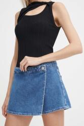 Calvin Klein Jeans farmer rövidnadrág női, sima, magas derekú, J20J223300 - kék 25