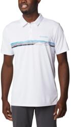 Columbia Hike Novelty Polo férfi galléros póló - fehér S fehér