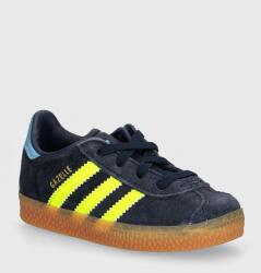 adidas Originals gyerek bőr sportcipő GAZELLE CF EL - sötétkék 19