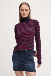 Tommy Hilfiger pulóver női, sötétkék, garbónyakú, DW0DW19686 - sötétkék XS - answear - 26 990 Ft