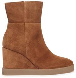 Geox velúr bokacsizma D ELIDEA WEDGE barna, női, éksarkú, D36VQB 00022 CD500 - barna Női 41