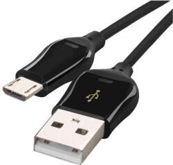 EMOS SM7004B, Töltő- és adatkábel USB-A 2.0 / micro USB-B 2.0, Quick Charge, 1 m, fekete (SM7004B)