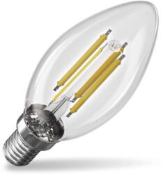 EMOS ZF3A42, LED izzó Filament gyertya A CLASS/ E14 / 3, 8 W (60 W) / 806 lm / Meleg fehér (ZF3A42)