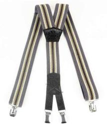 TifanTEX Bretele pentru pantaloni, gri-maro (Bretele bărbați ) (0143E5)