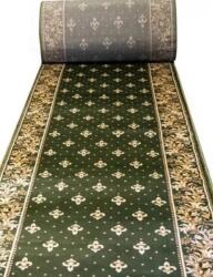 Lotos Traversa Bisericeasca Festonata Surfilata, Model Lotos 15033-310, Latime 1m, Marime 100 x 2300 cm, Verde, Inaltime Fir 8 mm, Antialergic, Polipropilena, Manastire, Biserica, Altar, Naos, Pronaos (1503 Covor