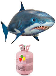  Air Swimmers Cápa repülő játék + Hélium 30 lufira