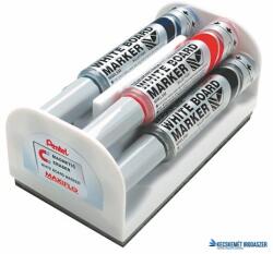 Pentel Táblamarker készlet, 6 mm, kúpos hegy, PENTEL "Maxiflo", 4 különböző szín (PENMWL5M4N) - kecskemetirodaszer