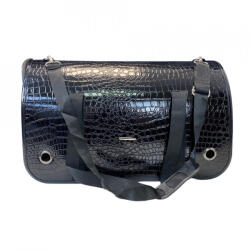  Geanta transport imitatie piele crocodil negru