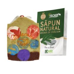 TECHIR Sapun natural cu aroma de Craciun, 120 g, Techir