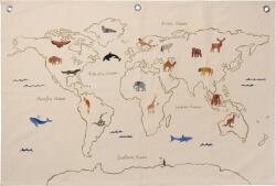 Ferm Living Стенна декорация The World 80 x 120 см (1104266497)